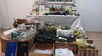 Kayseri'de ilaç yapımında kullanılan kurutulmuş aktar ürünleri ele geçirildi