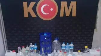 Tekirdağ'da 117 litre sahte içki ile 40 litre etil alkol ele geçirildi