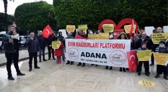 Adana'da 'evim mağdurları' yardım istedi