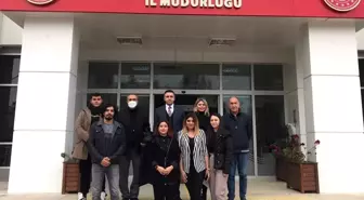 ADÜ Davutlar MYO heyeti, Aydın Aile ve Sosyal Hizmetler Müdürü Turan ile görüştü