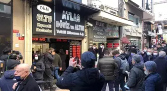 Dövizin düşmesiyle Kapalıçarşı'da yoğunluk oluştu