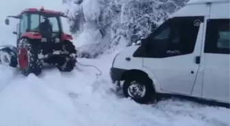 ZONGULDAK - Alaplı'da kapalı köy yollarının açılması için çalışmalar sürüyor