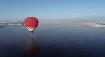 AFYONKARAHİSAR - Frig Vadisi'nde sıfırın altında 16 derecede balon uçuşu