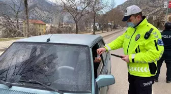 Ankara Nallıhan'da trafik denetimi