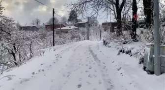 Zonguldak'tan kar manzaraları