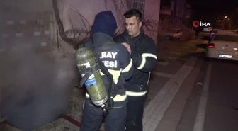 Müstakil evin odunluğunda çıkan yangın paniğe neden oldu