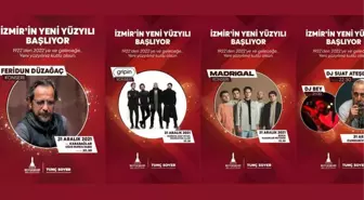 İzmir'de yılbaşı gecesi dört ilçede dört konser