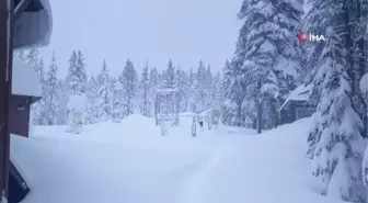 ABD'nin Sierra Nevada bölgesinde 5 metreden fazla rekor seviyede kar yağışı