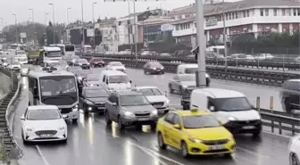 Yağışın da etkisiyle trafik yoğunluğu arttı (2)