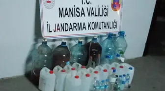 Manisa'da 160 litre kaçak içki ele geçirildi