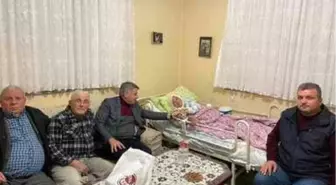 Başkan Aydın yeni yıla hasta ve yaşlılarla birlikte girdi
