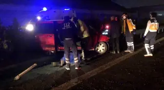 Gaziantep'te devrilen hafif ticari aracın sürücüsü öldü