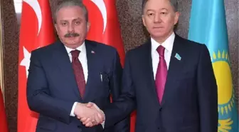 TBMM Başkanı Mustafa Şentop, Kazakistan meclis başkanı Nigmatulin ile görüştü