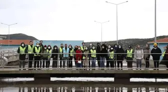 İstanbul'dan gelen üniversite öğrencileri, Aydın Büyükşehir'in arıtma tesisini gezdi