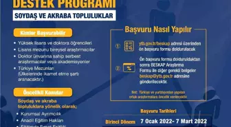 YTB'den kardeş topluluklara yönelik bilimsel çalışmalara destek