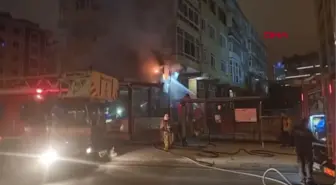 İSTANBUL-ŞİŞLİ'DE RESTORANDA YANGIN