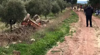 Son dakika haberi | Manisa'da devrilen traktörün sürücüsü öldü