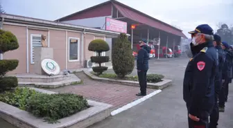 Zonguldak'ta itfaiye personeli, Bursa'daki kazada ölen meslektaşlarını dualarla andı