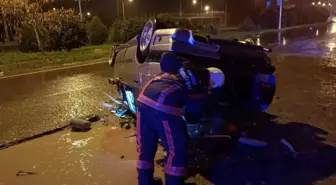 Ordu'da devrilen otomobilin sürücüsü öldü