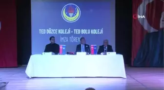 TED Bolu ve Düzce Koleji okullarının imza töreni gerçekleşti