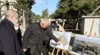 Cumhurbaşkanı Erdoğan, restorasyon çalışmaları süren Divanhane binasını inceledi