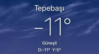 Termometreler eksi 11 dereceyi gösterdi