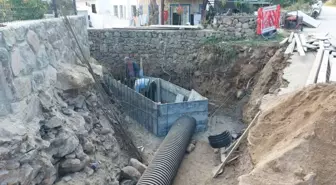 Bodrum'da 3 yılda 25 bin 815 metre yağmur suyu hattı döşedi