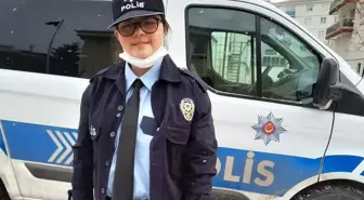 Down sendromlu Rümeysa'nın polis olma hayali gerçek oldu