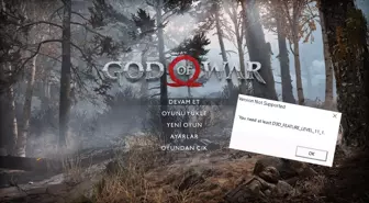 God of War PC version not supported hatası çözümü!