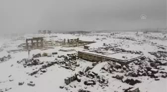 'Makedon askerlerin kalesi' Blaundos Antik Kenti beyaza büründü