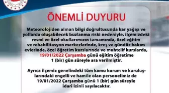 Karabük'te eğitime kar engeli