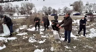 Pınarbaşı'nda doğaya yem bırakıldı