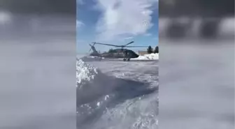 Son dakika haberleri: DİYARBAKIR - Askeri helikopter iki hasta için havalandı