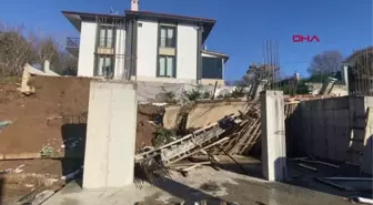 İnşaat çalışması sırasında toprak kayınca evi mühürlendi