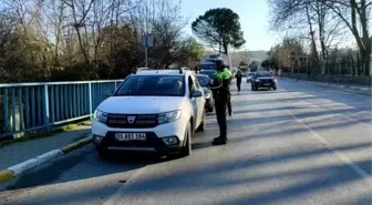 Sarıyer'de dron destekli trafik denetimi