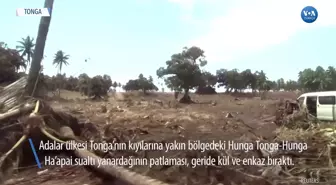 Yanardağ Patlaması Sonrası Tonga Kül ve Enkaz Altında