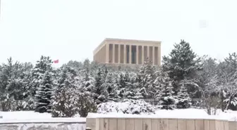 Başkentte kar manzaraları