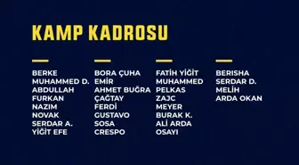 Fenerbahçe'nin Antalya kampı kadrosu belli oldu