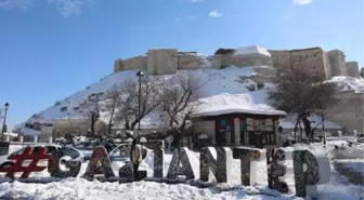 Gaziantep'te kar manzarası