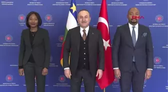 Çavuşoğlu, Orta Afrika Cumhuriyeti Dışişleri Bakanı Sylvie Baipo Temon ve Finans ve Bütçe Bakanı Hervé Ndoba ile görüştü