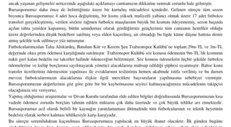 BURSİAD: 'Bursasporumuza yapılacak en büyük ihanet olacaktır'