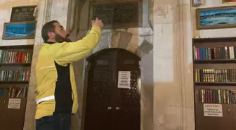 Almanya'dan bisikletle Çorlu'ya gelen gezgin Süleymaniye Camisi'ni tanıttı