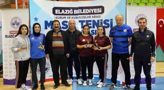 Elazığ'da masa tenisi turnuvası sona erdi