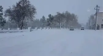 Etkili olan kar yağışı sevindirdi