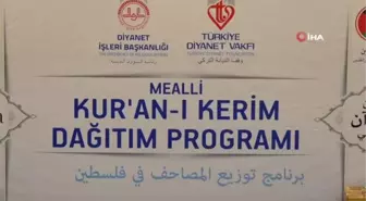 Batı Şeria'da Türk Diyanet Vakfı desteğiyle 30 bin Kur'an-ı Kerim dağıtıldı