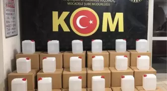 Antalya'da 5 bin 245 litre 'sahte içki' ve 'etil alkol' ele geçirildi; 6 gözaltı