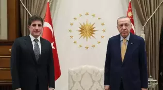 Cumhurbaşkanı Erdoğan, IKBY Başkanı Barzani'yi kabul etti