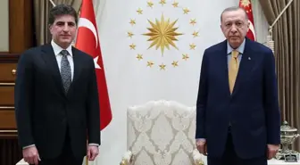 Beştepe'de sürpriz görüşme! Cumhurbaşkanı Erdoğan, IKBY Başkanı Neçirvan Barzani'yi kabul etti