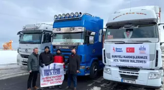 Erzurum Sivil Toplum Platformu'ndan Suriye'ye yardım