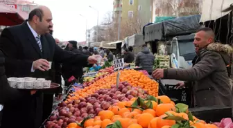 Pazarcılar soğuk havada salep ile ısındı